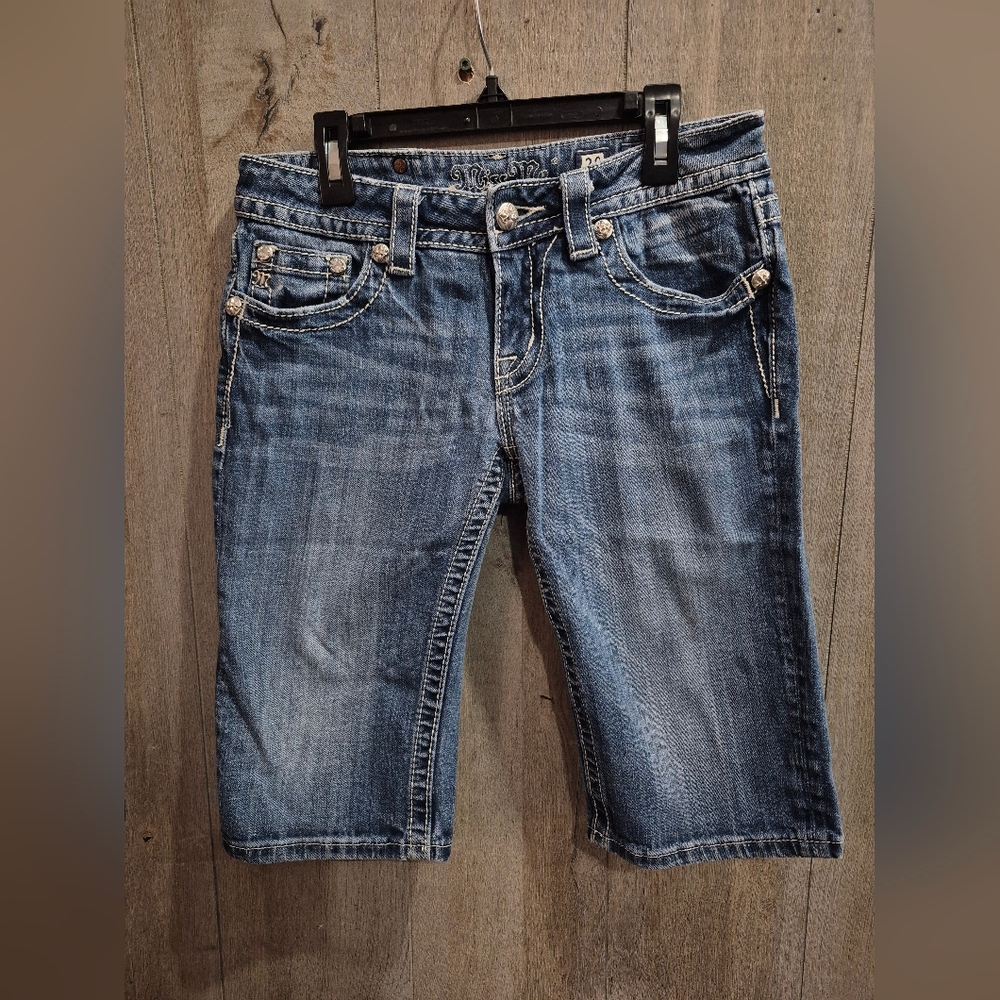 Miss Me Y2K Bling Bermuda Shorts (Size 28) READ DESCRIPTION!